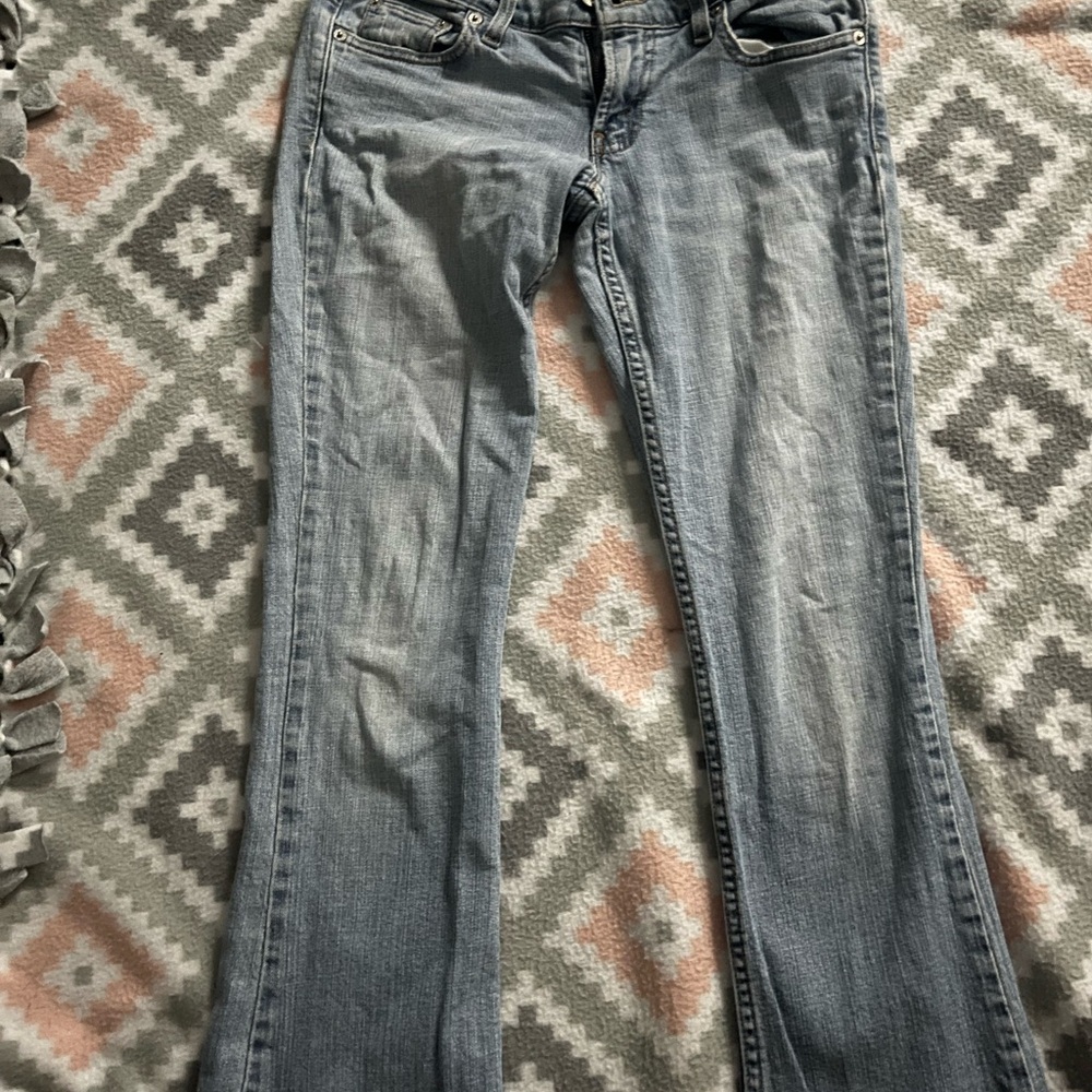 Levi's Blue Flare Wide Leg Denim Jeans